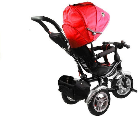Lean Toys Спортно Превозно Средство с Ръкохватка за Родител за 3+ Години Червено