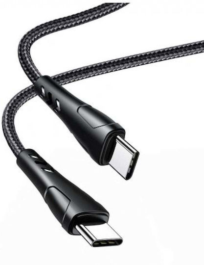Xmart Cablu USB 2.0 USB-C Masculin - USB-C PD Negru 1.2m