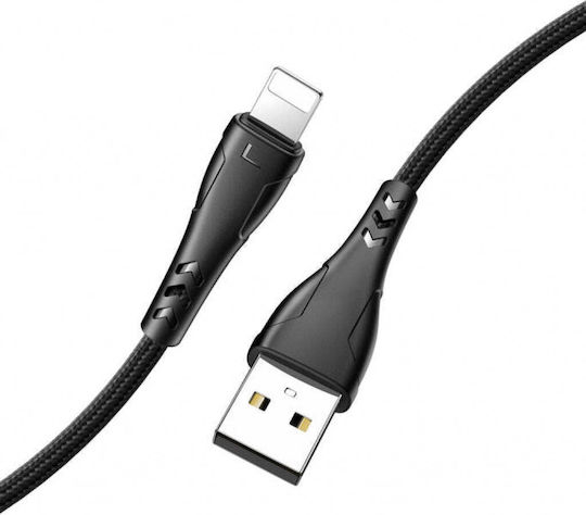 Xmart USB-A to Lightning Cable Μαύρο 1.2m