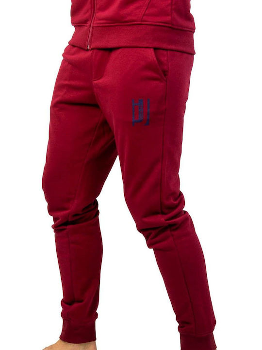 Pantaloni de trening pentru bărbați ITALIAN JOB (J15001/F) - BORDEAUX