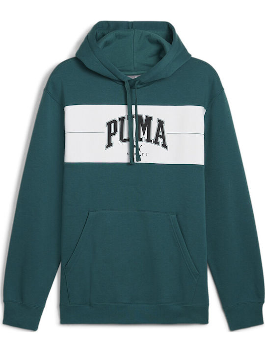 Sweatshirt mit Kapuze Petrol Blau