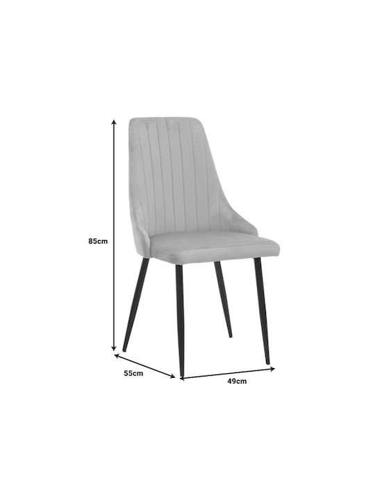 Azori Stühle Speisesaal Anthracite 1Stück 49x55x85cm