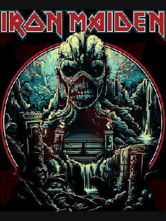 Premium Μπλουζάκι Takeposition Big Print Χοντρό Βαμβακερό 185 G/m2 Iron Maiden Μαύρο 321-7758 Premium Μπλουζάκι Takeposition Big Print Χοντρό Βαμβακερό 185 G/m2 Iron Maiden Μαύρο 321-7758