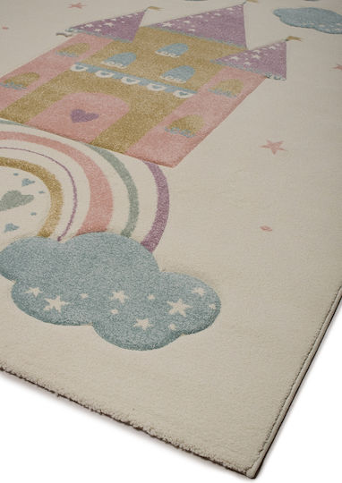 Viokarpet Kinder Teppich Ecru 140x200cm