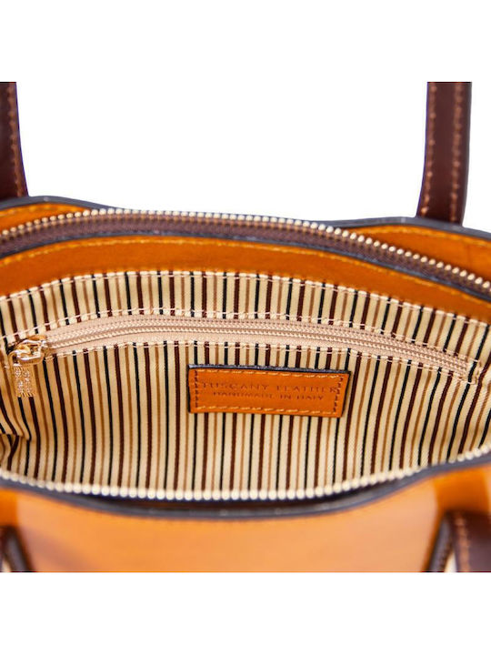 Tuscany Leather De piele Geantă de damă De umăr Maro TL142406