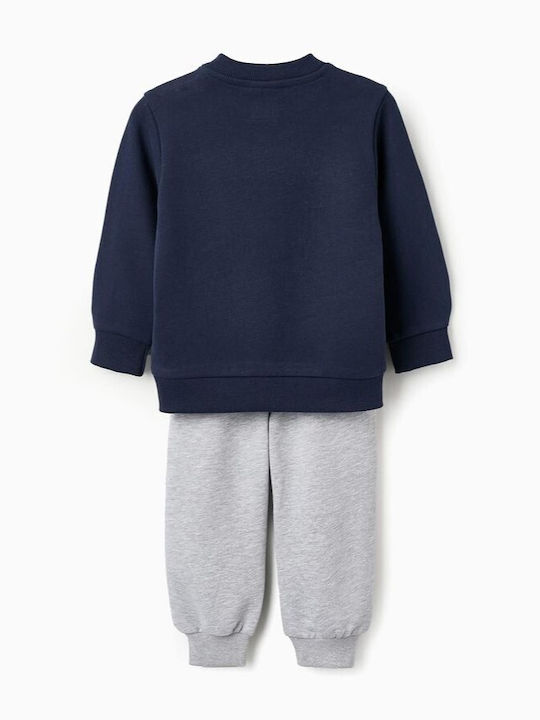 Zippy Kids Sweatpants Set Navy Blue