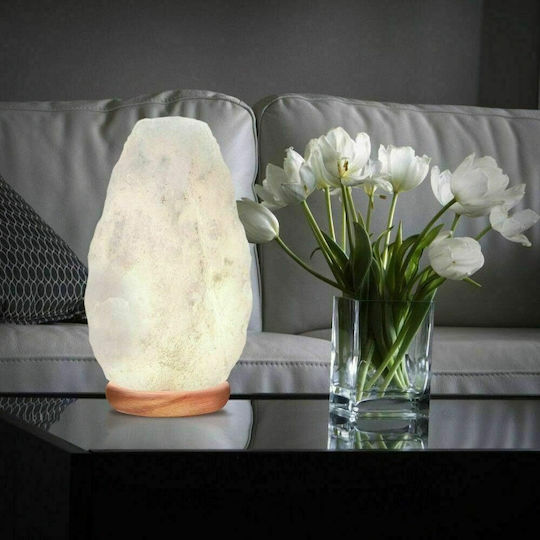 Weiße Himalaya-Salzlampe Felsenform Kristallfelsen 20cm