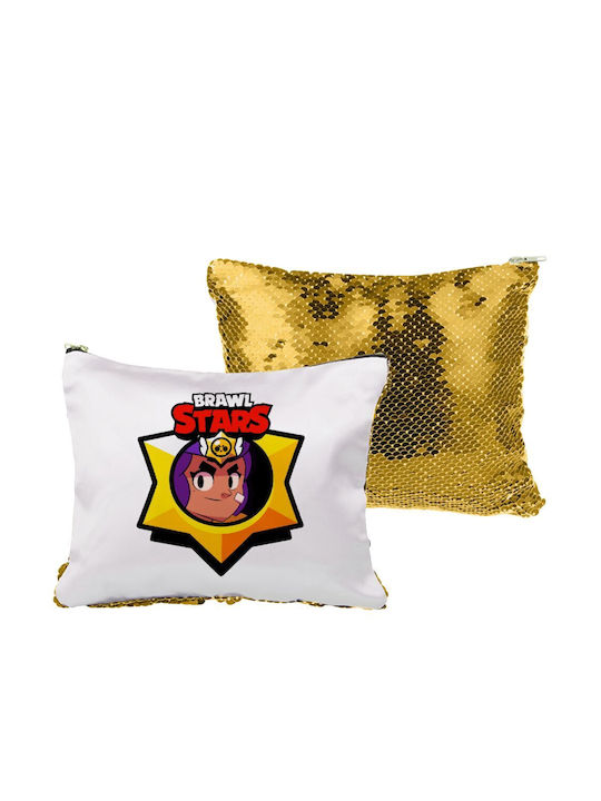 Brawl Stars Shelly Toiletry Bag Sequin Gold