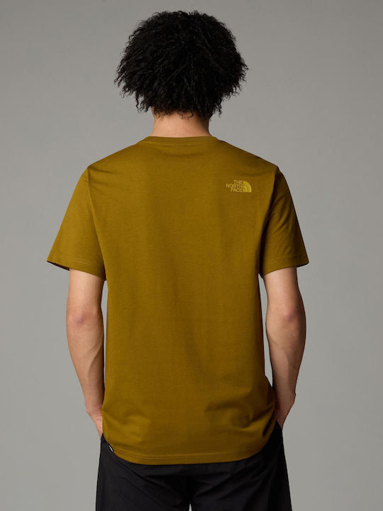 The North Face T-shirt Bărbătesc cu Mânecă Scurtă Moss Green/amber Green