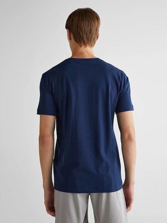 Gant T-shirt Bărbătesc cu Mânecă Scurtă BLUE