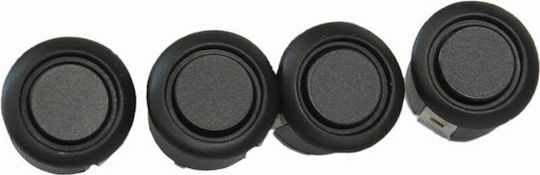 Osio Car Parking System with Screen / Buzzer and 4 Sensors 18mm in Black Color