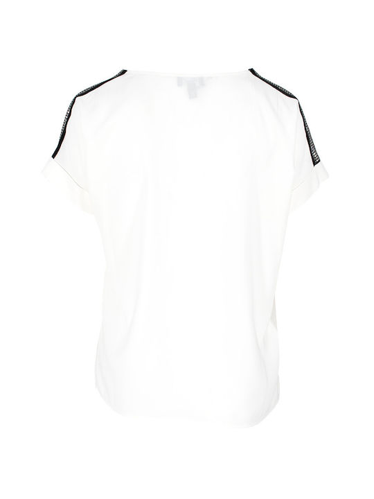 Forel Women's Blouse Short Sleeve White