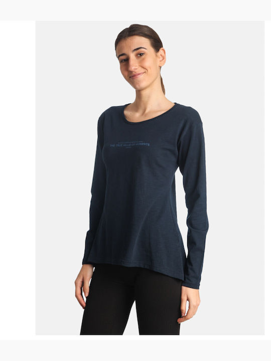 Paco & Co Women's Blouse Long Sleeve Blue