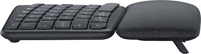 Logitech Ergo K860 Ασύρματο Πληκτρολόγιο Γερμανικό