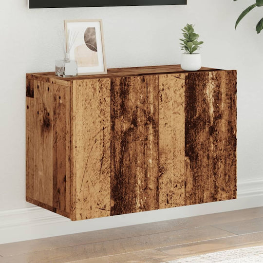 Wall-Mounted TV Cabinet Old Wood 60 x 30 x 41 cm Brown 60 x 30 x 41 Cm
