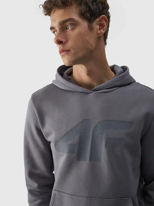 4F Men's Sweatshirt with Hood grey