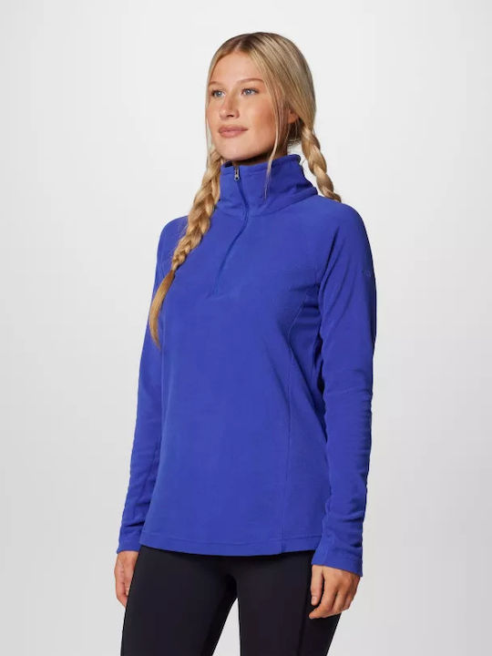 Glacial Iv 1/2 Femeie Fleece Bluză Mânecă lungă cu Fermuar Clematis Blue