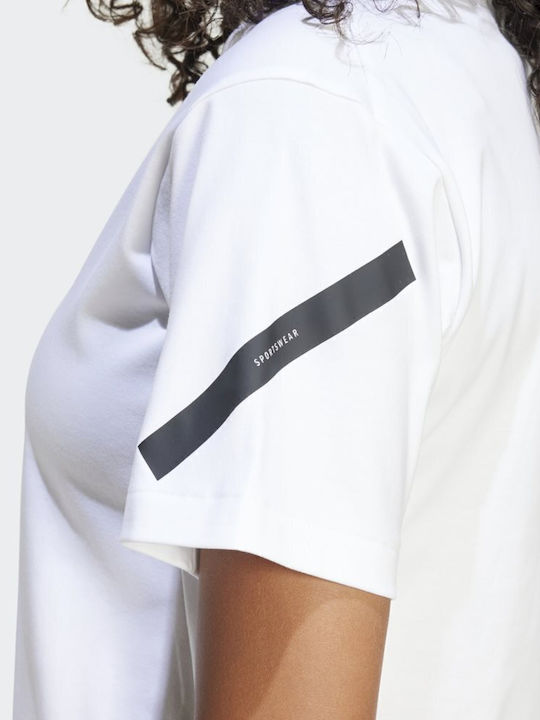 Bluza Damă Sport Tricou Alb