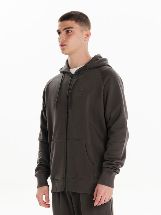 Emerson Herren Sweatshirt Jacke mit Kapuze und Taschen Pine Green