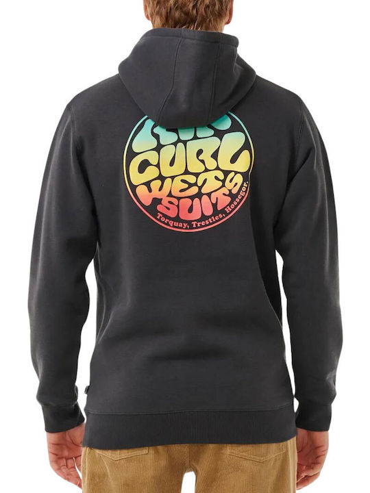 Rip Curl Hanorac pentru bărbați cu glugă Washed Black