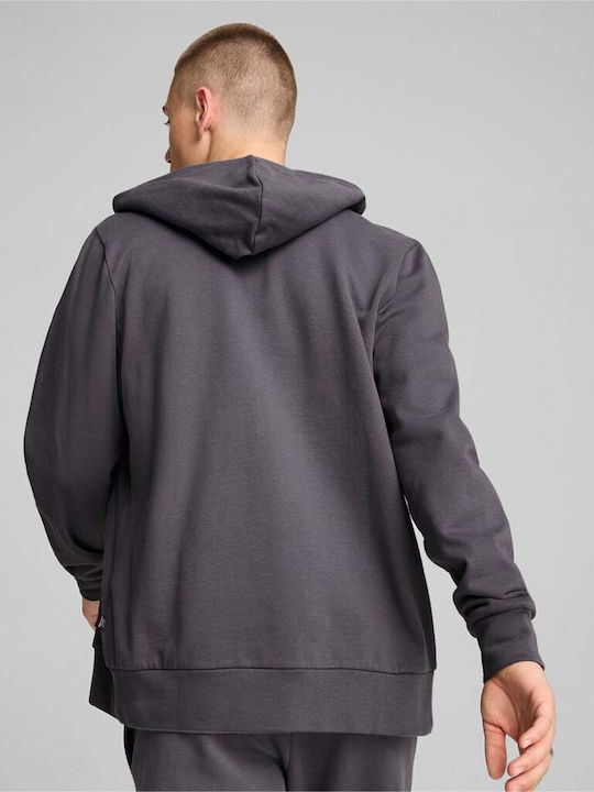 Puma Men's Sweatshirt Jacket with Hood and Pockets Graphite