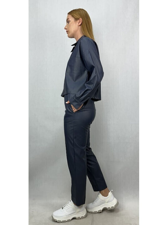 Dama Tesatura Pantaloni Navy