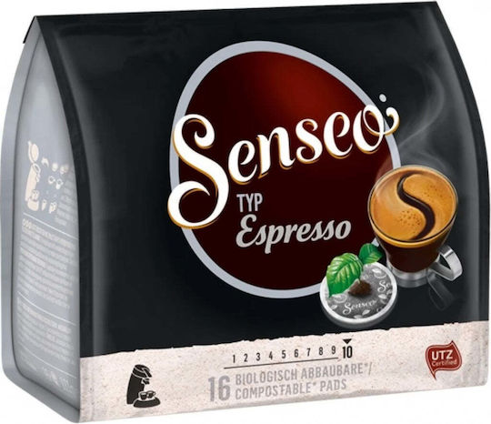 Senseo Kapseln Espresso Kompatibel mit Maschine Senseo-Pads 16Mützen