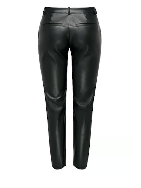 Only High Waist Women's Jean Trousers Black