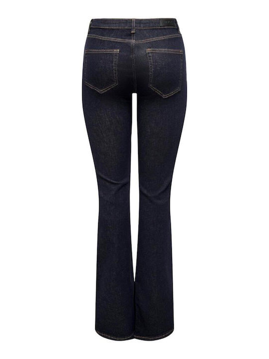 Blush Γυναικείο Jean Παντελόνι Καμπάνα Dark Blue