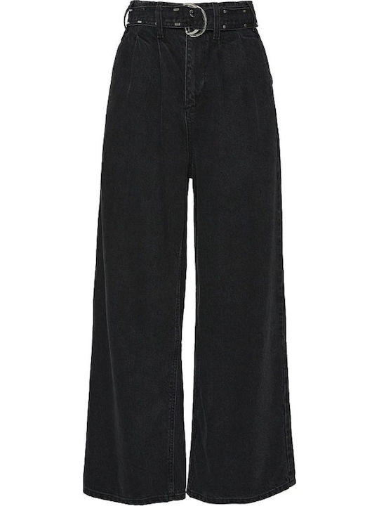 Regina Women's Jean Trousers in Regular Fit Black Denim