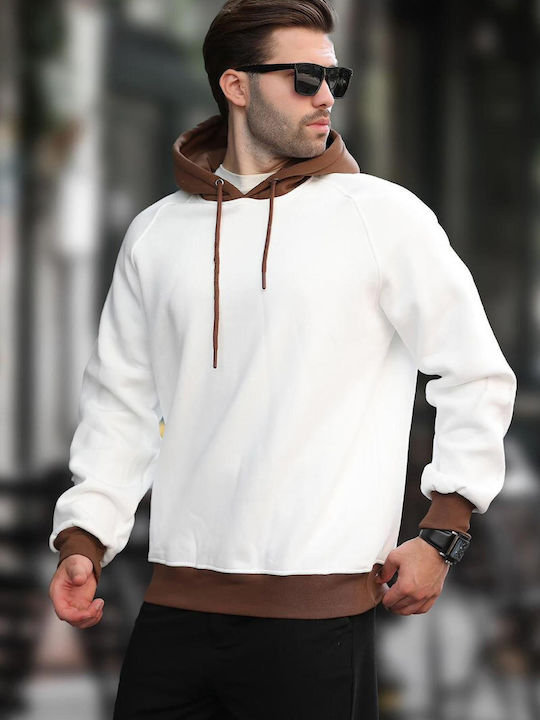 madmext Men's Sweatshirt Ecru