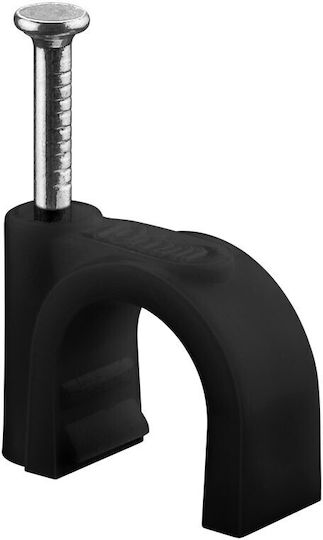 Flop Cable Holder Round Black Goobay 100x 9mm