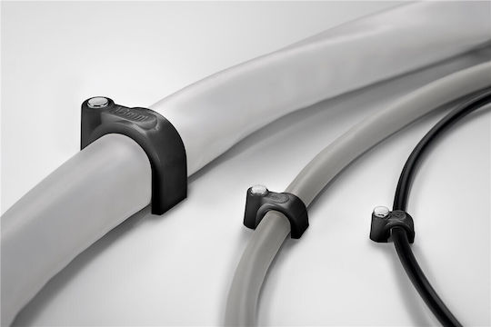Flop Cable Holder Round Black Goobay 100x 9mm