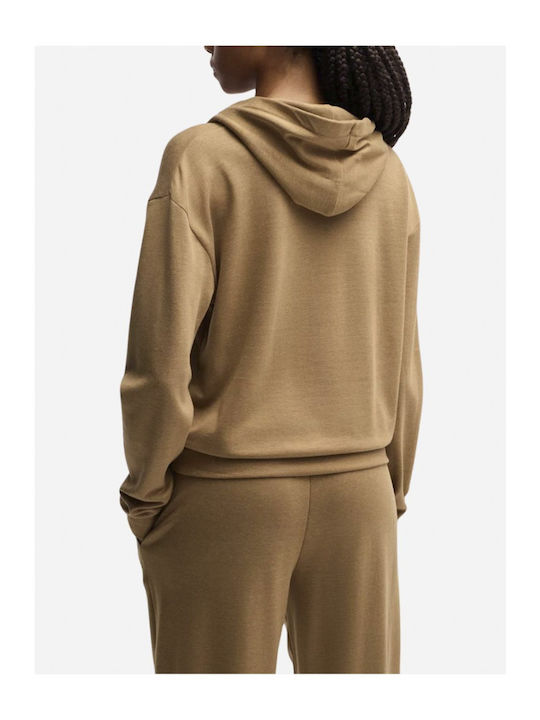 Hugo Boss Women's Hooded Sweatshirt Coffee