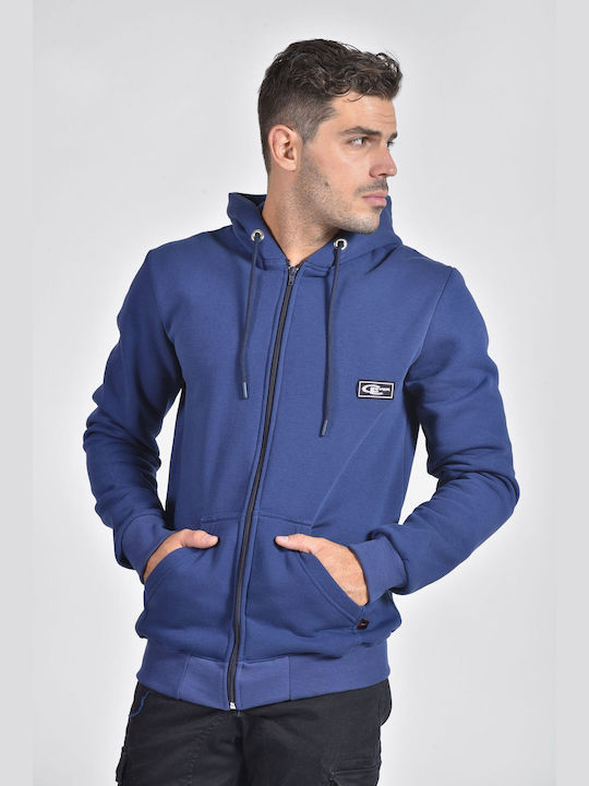 Clever Men's Sweatshirt Jacket Blue