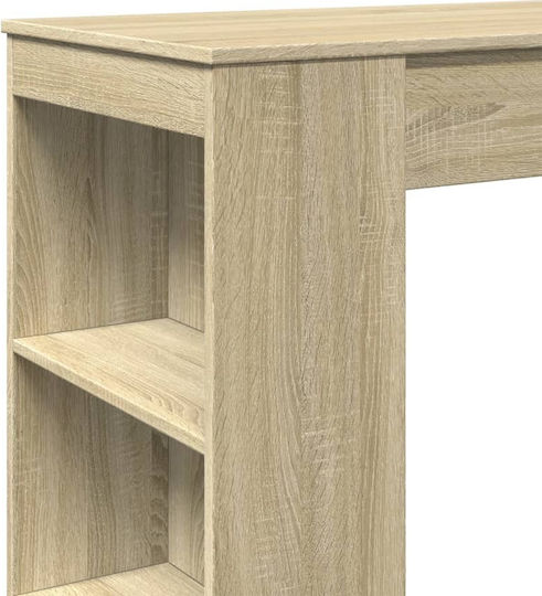 Vidaxl Bar Table Sonoma Oak 95x47x103.5cm Engineered Wood 1 Piece Brown