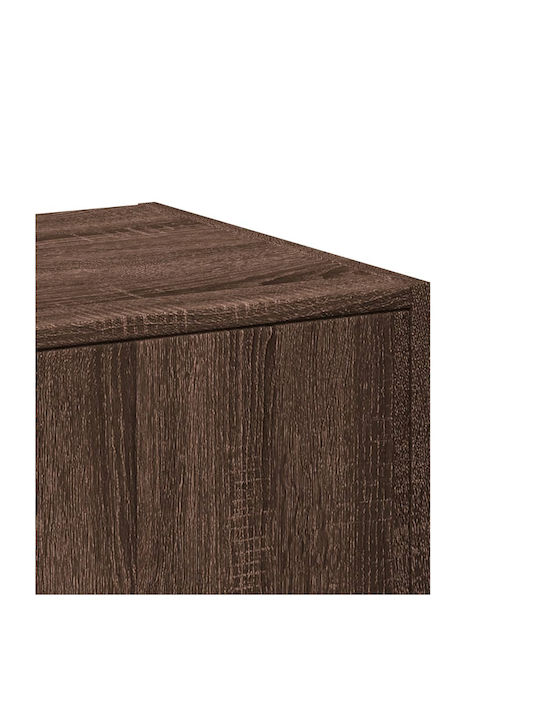Vidaxl General Purpose Drawer Unit Brown Oak 40x41x77.5cm Engineered Wood 1 Piece Brown