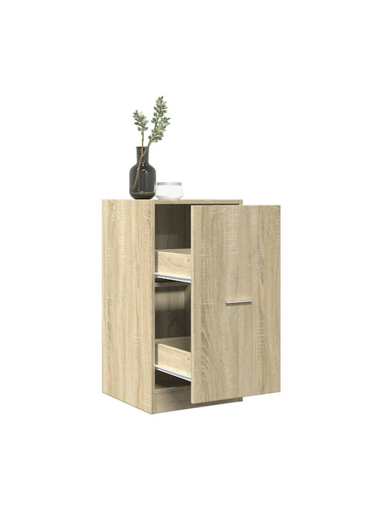 Vidaxl General Purpose Drawer Sonoma Oak 40x41x77.5cm Chipboard 1 Piece Brown