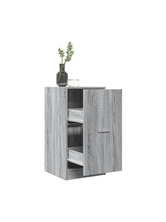 Vidaxl General Purpose Drawer Unit Grey Sonoma 40x41x77.5cm Engineered Wood 1 Piece Grey