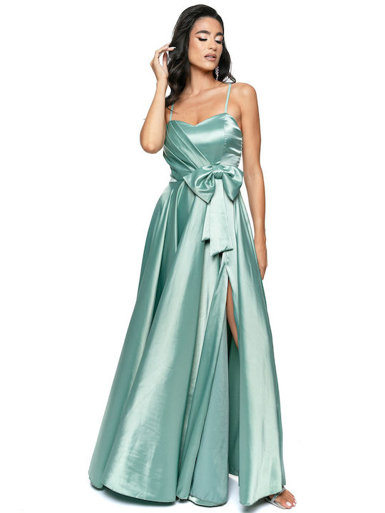 RichgirlBoudoir Maxi Evening Dress Satin Green