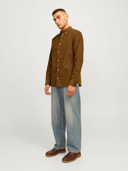 Long-sleeved Corduroy Shirt Monks Robe