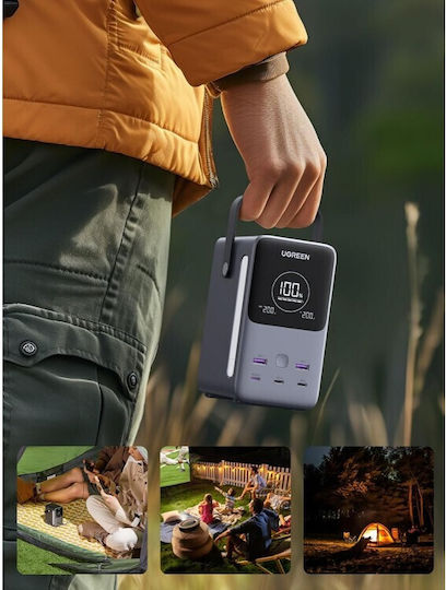 Ugreen PB770 Power Bank 48000mAh 300W with 2 USB-A Ports and 3 USB-C Ports Power Delivery Gray