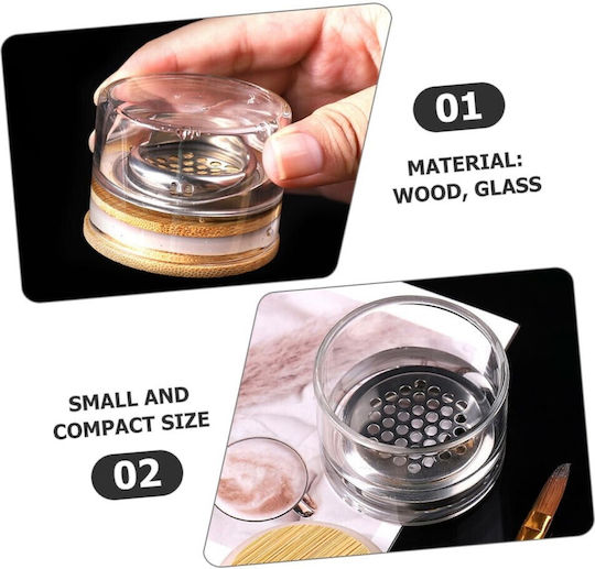 Glass Jar Multipurpose for Mixing & Cleaning Brushes