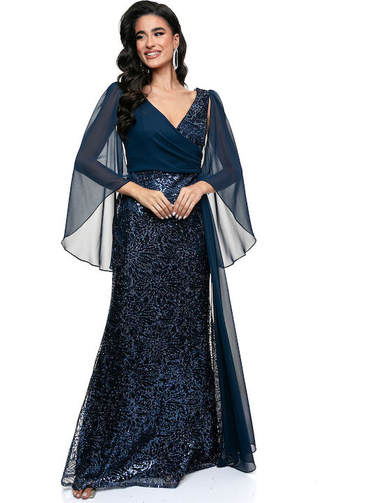 Maxi Dress for Wedding - Christening Blue