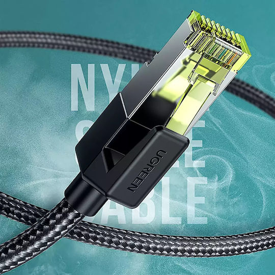 Ugreen U/UTP Cat.7 (10Gbps) Καλώδιο Δικτύου Ethernet 10m Μαύρο