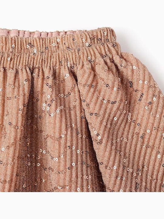 Kids' Set with Skirt Winter 2pcs Pink