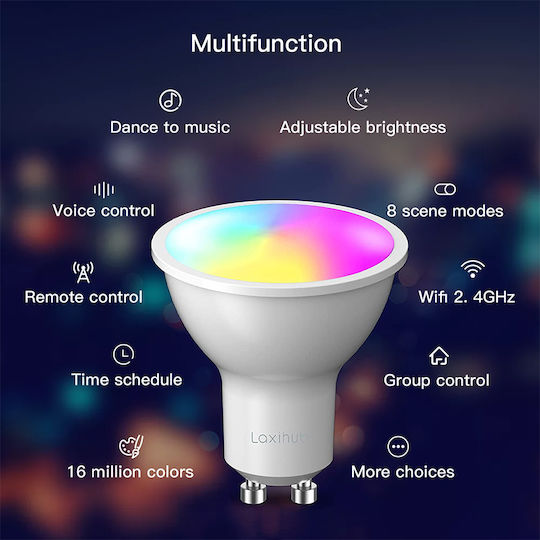 Smart Rgb Wifi Gu10 Tuya Laxihub Bulb