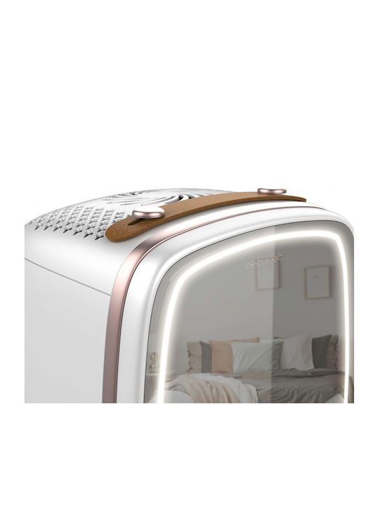 Cecotec Bamba CoolingBeauty Ψυγείο Καλλυντικών 6lt με Ράφι, Καθρέφτη & Φωτισμό LED Λευκό 18W