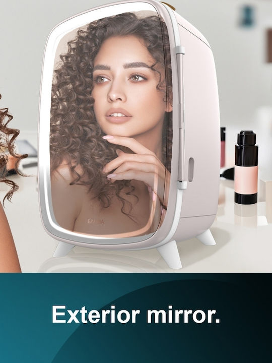 Cecotec Bamba CoolingBeauty Ψυγείο Καλλυντικών 6lt με Ράφι, Καθρέφτη & Φωτισμό LED Ροζ 18W