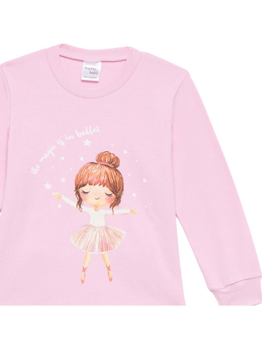Pretty Baby Παιδική Πιτζάμα Χειμωνιάτικη Ροζ Pretty Baby Παιδική Πιτζάμα Χειμωνιάτικη Ροζ